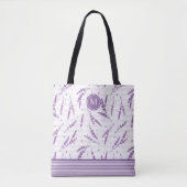 Monogram Lavendel Tote Bag Tasche (Vorderseite)