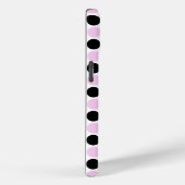 Monogram Lavendel und Black Case-Mate iPhone Hülle (Rückseite / Rechts)