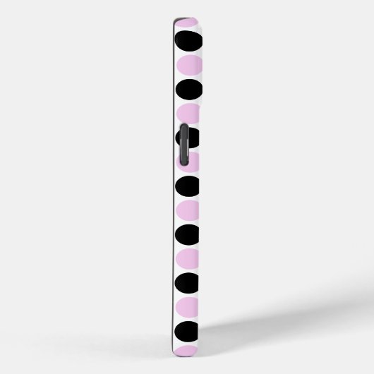 Monogram Lavendel und Black Case-Mate iPhone Hülle (Rückseite / Rechts)