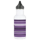 Monogram Lavendelstreifen Edelstahlflasche (Rechts)