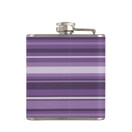 Monogram Lavendelstreifen Flachmann (Rückseite)