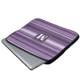 Monogram Lavendelstreifen Laptopschutzhülle (Vorne Knopf)