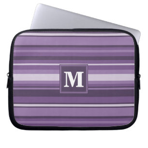 Monogram Lavendelstreifen Laptopschutzhülle