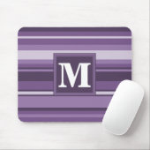 Monogram Lavendelstreifen Mousepad (Mit Mouse)