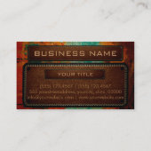 Monogram Leather Look Visitenkarte (Rückseite)