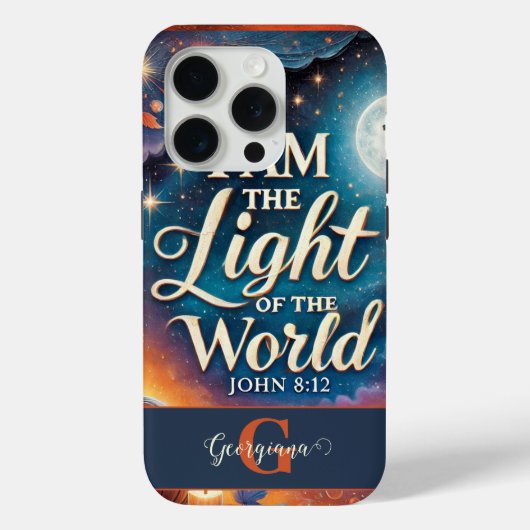 Monogram Lebendige Christliche Halloween Bibelvers Case-Mate iPhone Hülle (Rückseite)