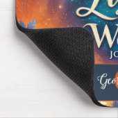 Monogram Lebendige Christliche Halloween Bibelvers Mousepad (Ecke)