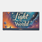 Monogram Lebendige Christliche Halloween Bibelvers Schreibtischunterlage (Vorderseite)