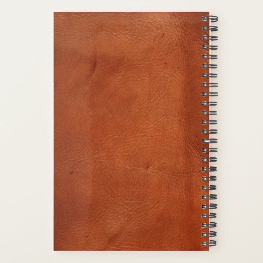 Monogram Leder-Look Spiral-Bound-Planer Planer (Rückseite)