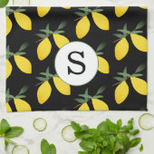 Monogram Lemon Citrus Geschirrtuch (Gefaltet)