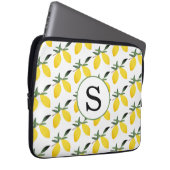 Monogram Lemon Citrus Laptopschutzhülle (Vorne Rechts)