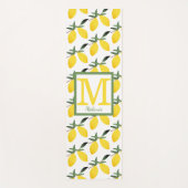 Monogram Lemon Design Yogamatte (Vorderseite)