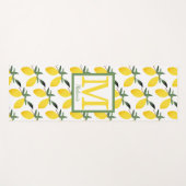 Monogram Lemon Design Yogamatte (Vorderseite (Horizontal))