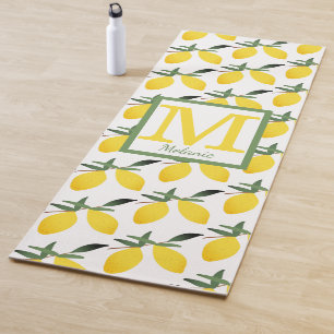 Monogram Lemon Design Yogamatte