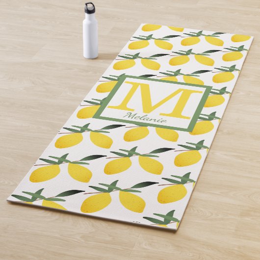 Monogram Lemon Design Yogamatte (Beispiel)
