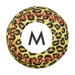 Monogram Leopard Muster Baseball