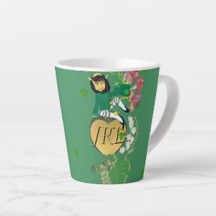 Monogram Leprechaun Floral Milchtasse