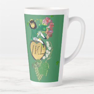 Monogram Leprechaun Floral Milchtasse