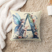 Monogram Letter A Fairy Kissen (Decke)