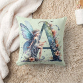Monogram Letter A Fairy Kissen (Decke)