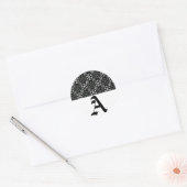 Monogram Letter A Snowflakes Sticker (Umschlag)