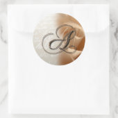Monogram Letter A Wedding Umschlag Aufkleber (Tasche)