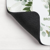 Monogram Letter B Fern & Succulous Mouse Pad Mousepad (Ecke)