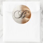 Monogram Letter B Wedding Umschlag Aufkleber (Tasche)