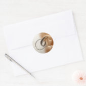Monogram Letter C Wedding Envelope Sticker (Umschlag)