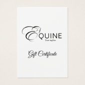 Monogram Letter E Horse (Vorderseite)