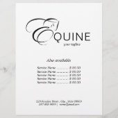 Monogram Letter E Horse Flyer (Hinten)