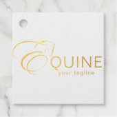 Monogram Letter E Horse Geschenkanhänger (Vorderseite)