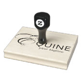 Monogram Letter E Horse Gummistempel (Stempel)