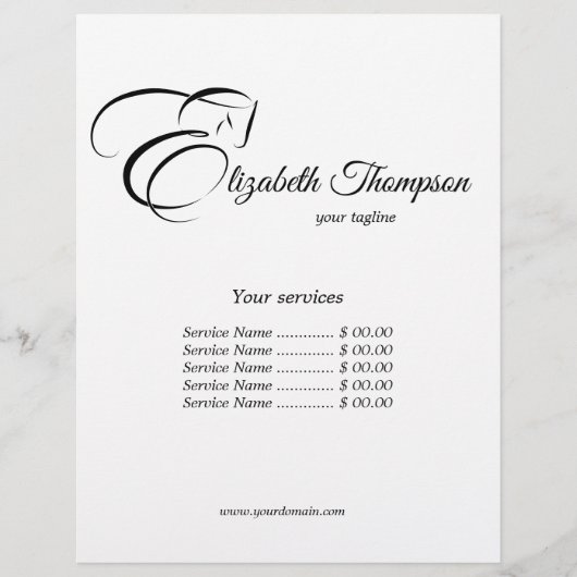 Monogram Letter E Horse in schwarzer Farbe Flyer (Vorne)