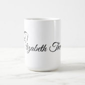 Monogram Letter E Horse Kaffeetasse (Mittel)