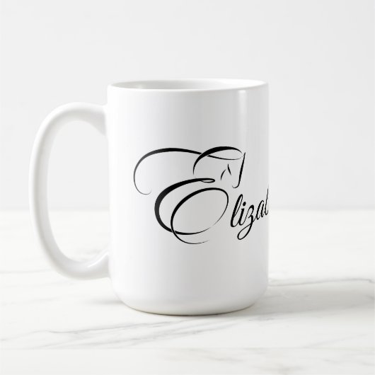 Monogram Letter E Horse Kaffeetasse (Links)