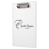 Monogram Letter E Horse Klemmbrett (Links)