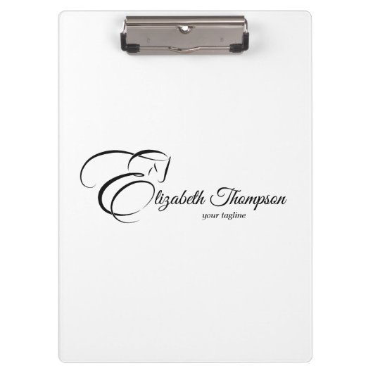 Monogram Letter E Horse Klemmbrett (Vorderseite)