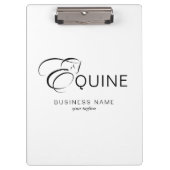 Monogram Letter E Horse Klemmbrett (Vorderseite)