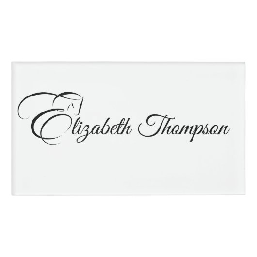 Monogram Letter E Horse Namenschild (Vorderseite)