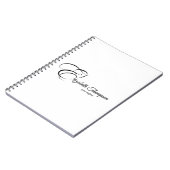 Monogram Letter E Horse Notizblock (Linke Seite)