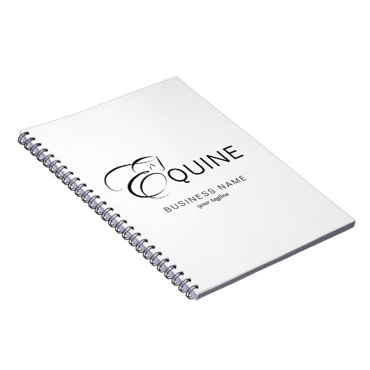 Monogram Letter E Horse Notizblock (Rechte Seite)