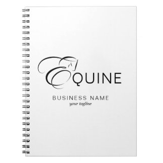 Monogram Letter E Horse Notizblock