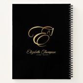 Monogram Letter E Horse Notizblock (Rückseite)