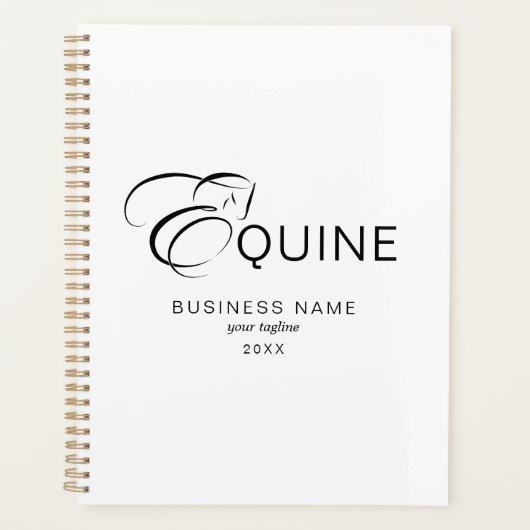 Monogram Letter E Horse Planer (Vorderseite)