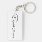 Monogram Letter E Horse Schlüsselanhänger (Rückseite)