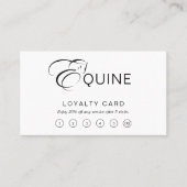 Monogram Letter E Horse Treuekarte (Vorderseite)