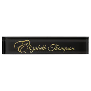 Monogram Letter E Pferd in Gold Glitzer Namensplakette