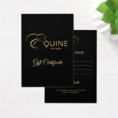 Monogram Letter E Pferd in Goldfarbe (Schreibtisch)