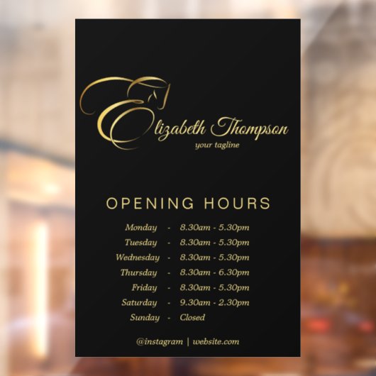 Monogram Letter E Pferd in Goldfarbe Fensteraufkleber (Blatt 2)